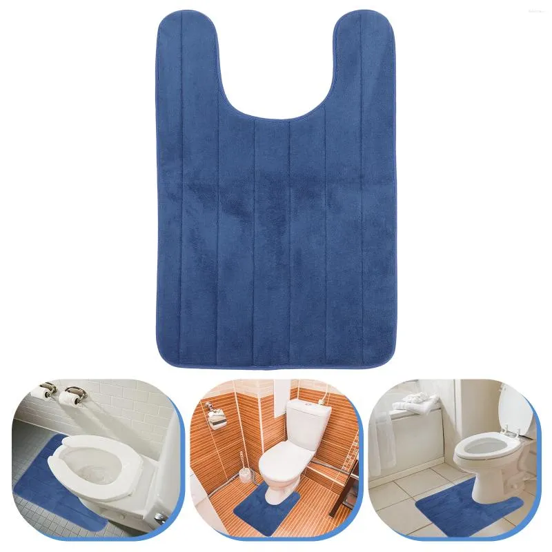 Tappetini da bagno Sedile WC a forma di U Cuscino per piedi antiscivolo Cuscino antiscivolo Pavimento antiscivolo Pavimento confortevole