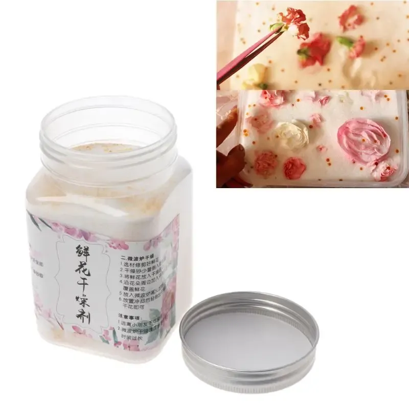 Utrustning återanvändbar kiseldioxidgel för konservering av blommortorkning DIY Craft Food Grade 0,55 pund B85D