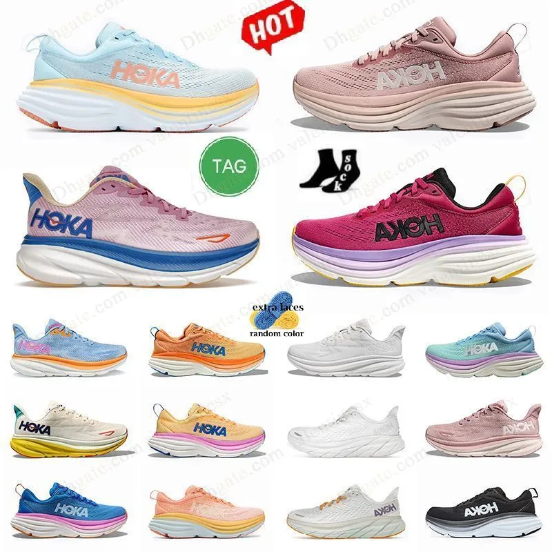 Partihandel Hokas unisex sneakers Eggnog Passion Fruit Evening Primrose Ice Flow Eggnog Blanc Passion Fruit Majs Kusten Sky White Plat-Form Flats Sneakers Trainers Trainers