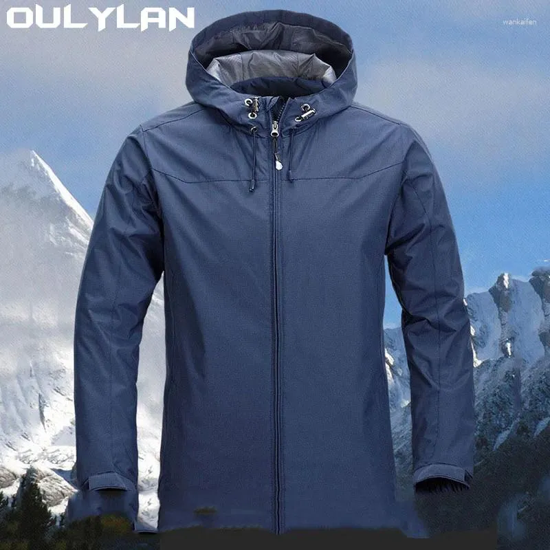 Vestes pour hommes Oulylan Hommes Femmes Randonnée imperméable protection solaire coupe-vent camping escalade manteau de pluie en plein air unisexe vêtement portable