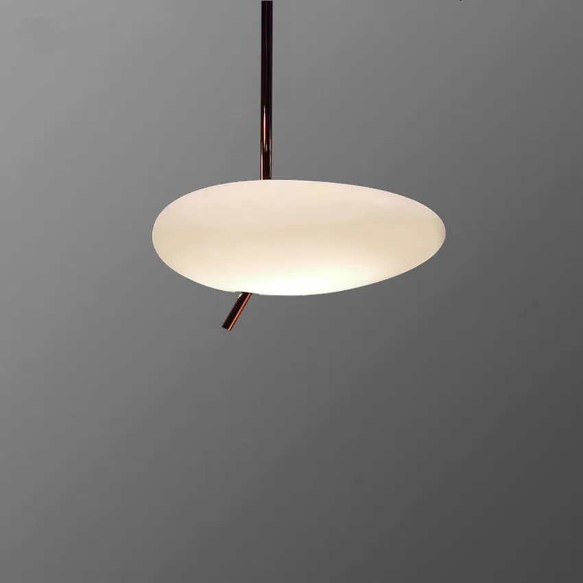 Luminária pendente de toque em forma de seixo, estilo nórdico, dia 41cm, branco, sala de jantar, cozinha, luz moderna, restaurante, café, bar
