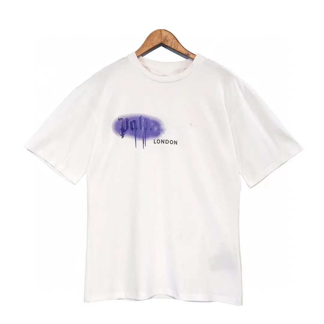 Mens designer t shirt print printing doodle Tee tShirts palmangels9999 Cotton Round Collar Hip Hop Short Sleeve T-Shirt woman Men Alphabet print T-Shirts