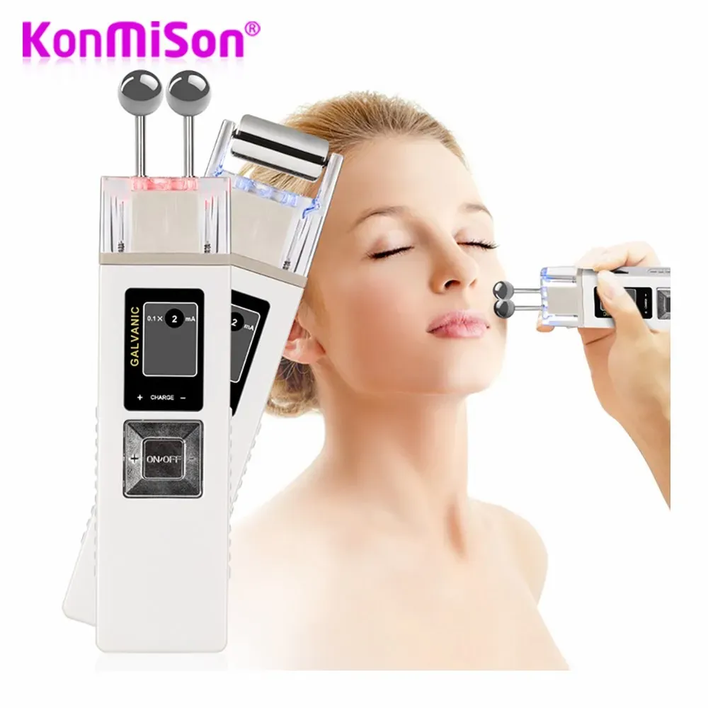 Devices Galvanic Microcurrent Skin Firming Whiting Machine Iontophoresis Antiaging Lifting Massager Skin Care Facial SPA Salon Beauty