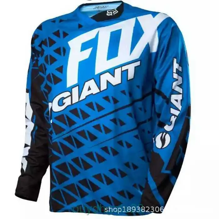 T-shirts pour hommes Fox Quick Descent Mountain Bike Cycling Suit Vélo Dry T-shirt à manches longues Summer Motorcycle Racing Development 5944