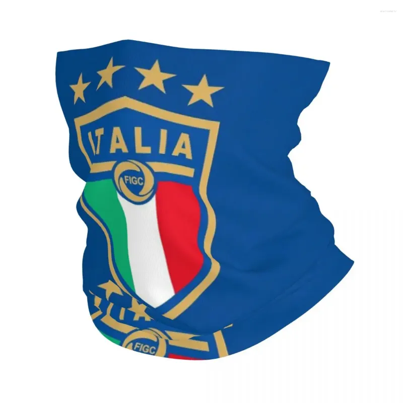 Sjaals Italia Figc Bandana Nekhoes Gedrukt Wereld 4 Sterren Voetbal Wrap Sjaal Hoofdband Buitensporten Unisex Volwassen Winddicht