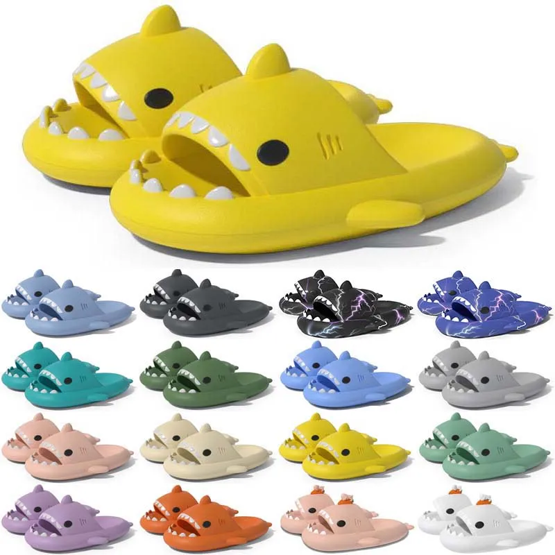 Darmowa wysyłka projektant slajdów Shark Supper Super Super -Slipper For Men Sandals Sandals Slide Pantoufle Muls Men Men Kobiety Kapcieczki