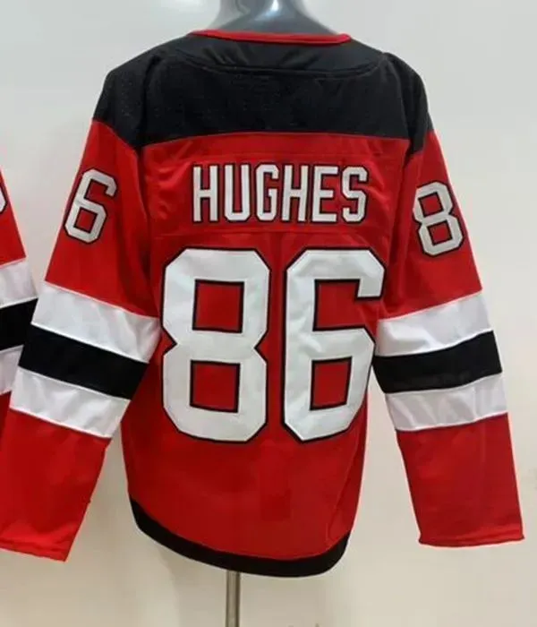 Jack Hughes NJ Hockey Jerseys Jesper Bratt Nico Hischier Dougie Hamilton Dawson Mercer Miles Wood Ryan Graves John Marino Yegor Sharangovich Tomas Tatar Stevens