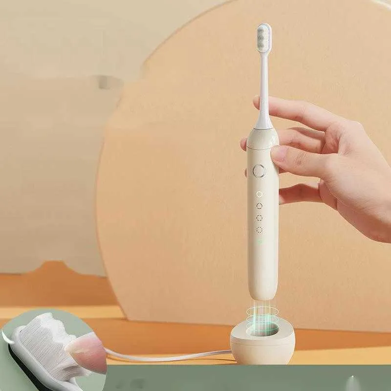Wan soie cheveux doux brosse à dents électrique adulte sans fil charge intelligente sonique maglev brosse à dents électrique