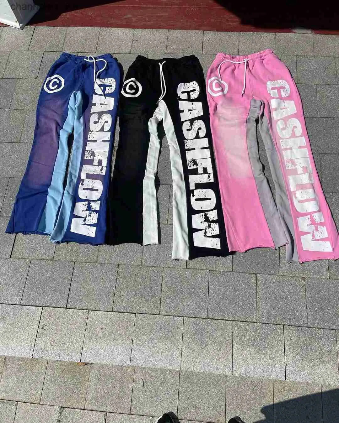 Herenbroeken Y2K Dames Joggingbroek Bodembedrukking Stretch Casual Broek Oversize streetwear High Street Vintage Hip Hop Pop Dance Halloween T240223