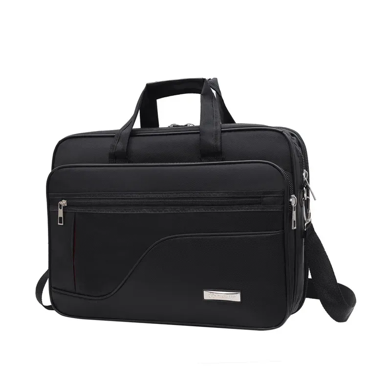BROCKASER NEW BUSINESS MÄNS PRECORECAFE 15.6 "LAPTOP BAG stor kapacitet handväska mode manlig axel messenger väska