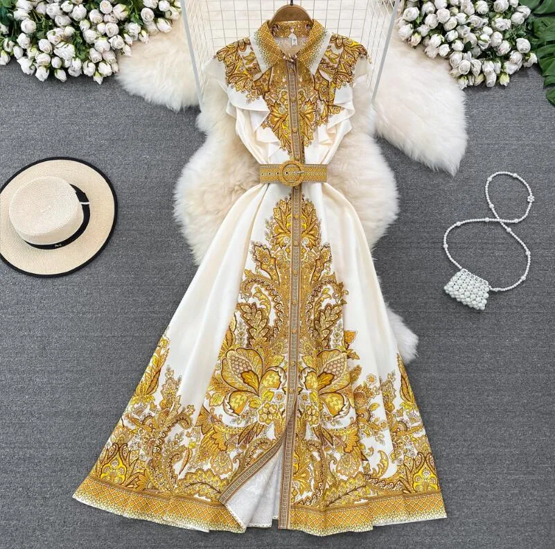 Basic Casual Dresses Dressesaustralian Designer Dress 2023 Linen Print Strap Open Back 00 Drop Delivery Apparel Womens Clothing Otvyl