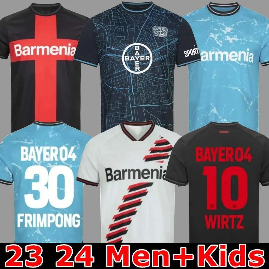 2023 2024 Bayer 04 Leverkusen Soccer Jerseys 23 2024 Home Away Third Demirbay Wirtz Bakker Bailey Home Ch Aranguiz Paulo Schick Kits Kits