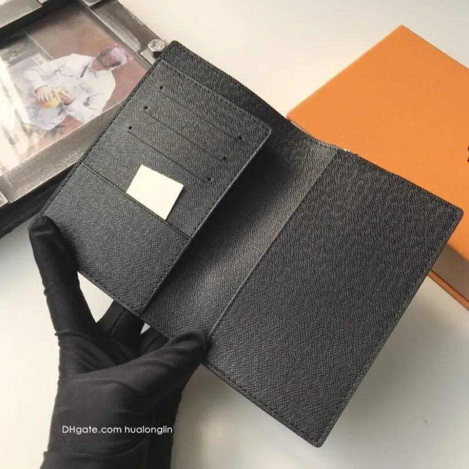 Designer Woman Wallet Card Holders Passportfodral Plånbok för kvinnor och män Högkvalitativa Original Box Flower Grid Checkers2018