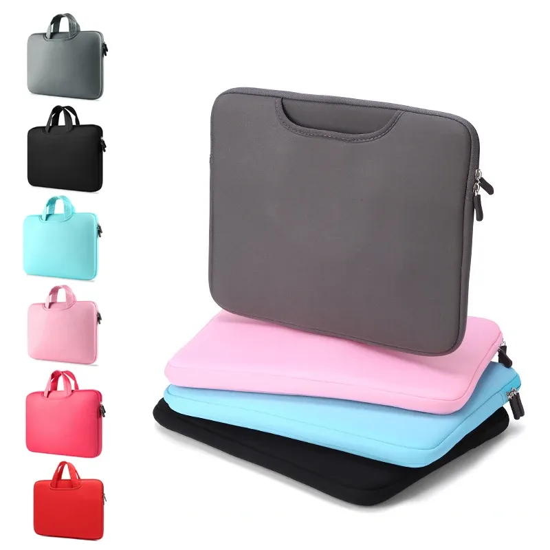 Sac à dos Soft Oploper Sac Sac à manches 15,6 17,3 pouces pour le boîtier MacBook Air 2021 Pro 11 12 13 14 15 17 pouces Huawei Sac à main