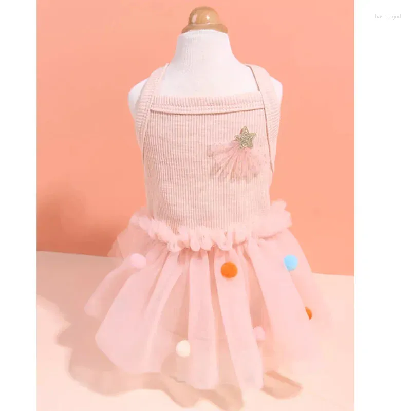 Hundebekleidung Sommer rosa grün Sling Prinzessin Kleid für kleine mittlere Yorkshrie Teddy Haustier Kleidung Mode lässig Welpen Katzen Oberbekleidung