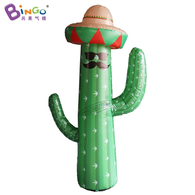 wholesale 4mH (13.2ft) Great handmade advertising inflatable cartoon cactus air blown artificial plants character for party event show decoration toys sports