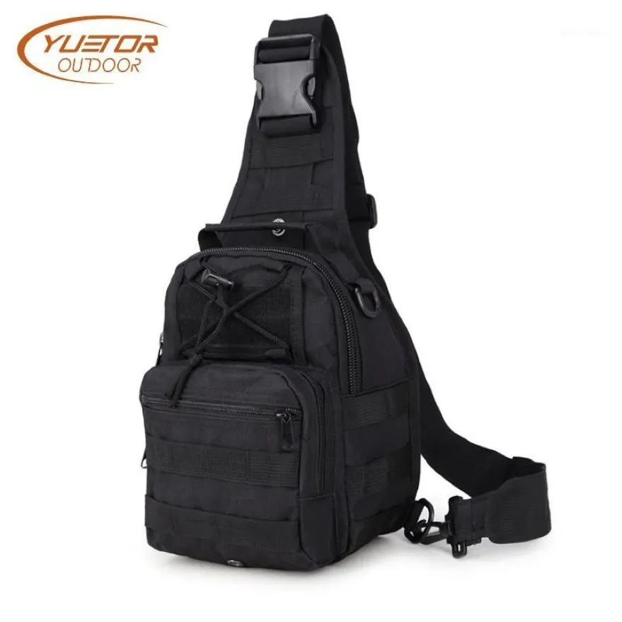 Yuetor Outdoor 600D Tactical Shoulder Bag Waterproof Single Shoulder Camping Travel Trekking vandring ryggsäck för Men1347C