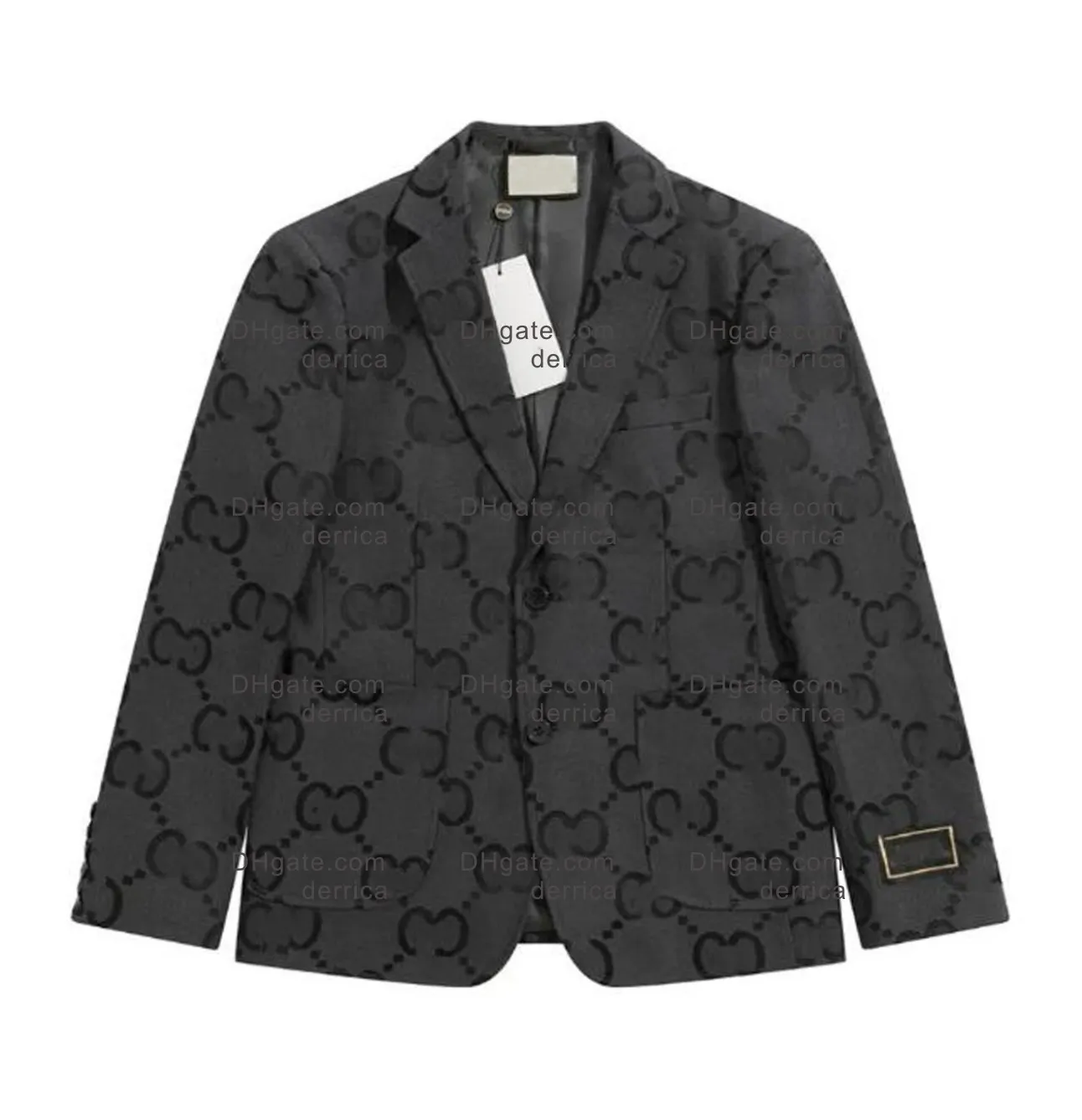 Men s Slim Fit Casual Letter Patchwork Print Blazer Autumn Luxury Outwear Coat Designer Men s Blazer Western Clothing Fashion Top
