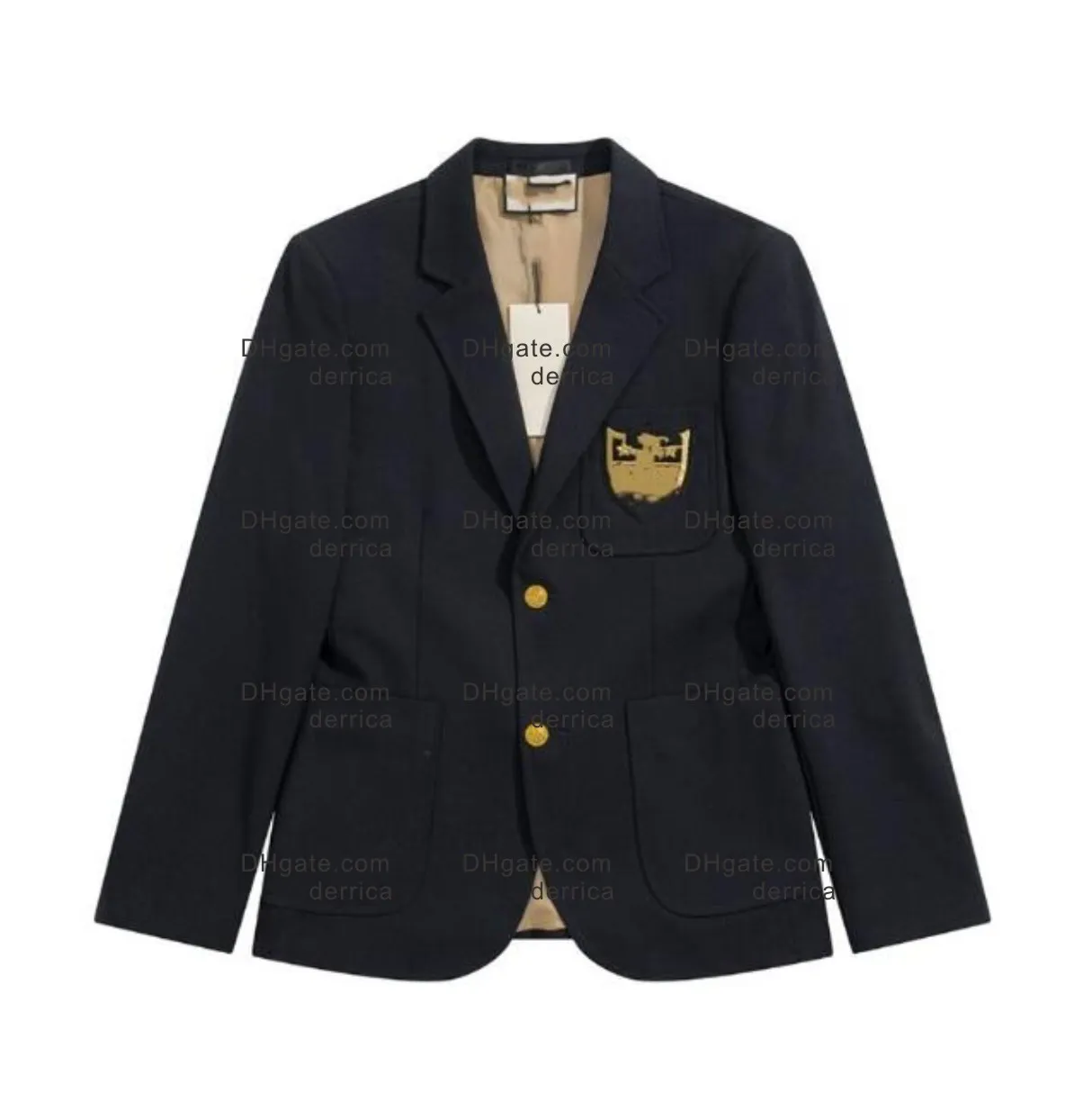 Дизайнерские мужские костюмы Пиджаки куртка Западная одежда осенняя верхняя одежда пальто приталенные повседневные классические топы с лоскутным принтом и буквами