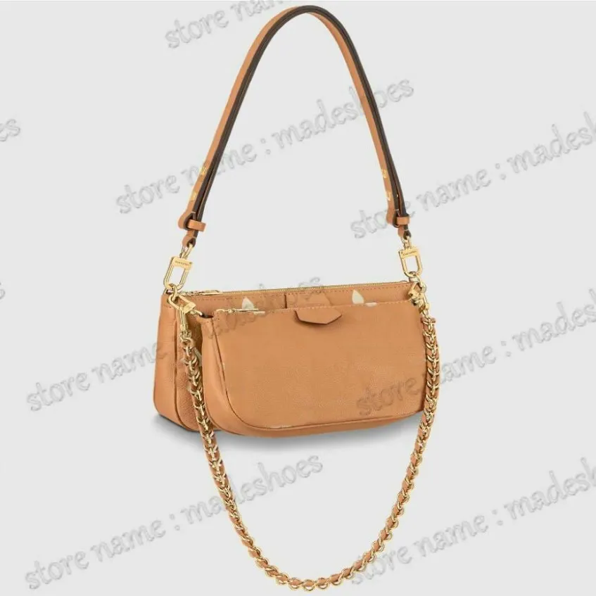 POCHETTE ACCESSOIRES 3 en 1 Cross Body MULTI Ensembles de 3 pièces Sac à bandoulière Noir Crème M45777 Arizona Beige Crème M45983 Embossed Monogr255M