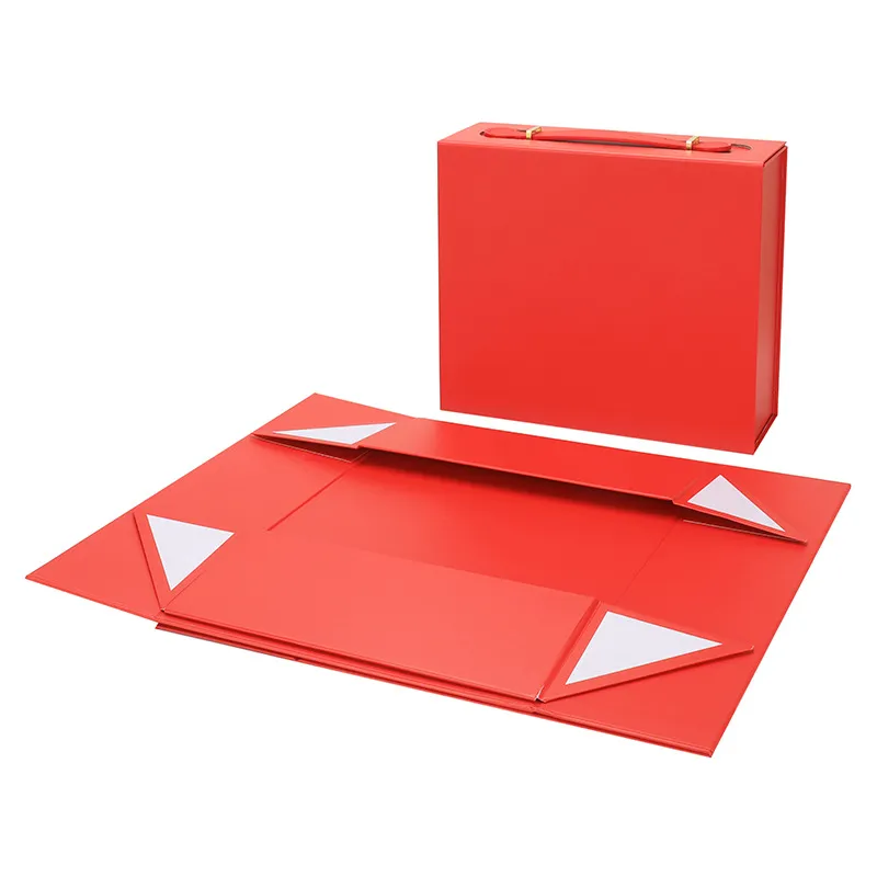 Large Handheld folding Box Clothing Packaging Box Shoe Boxes Gift box With Handle LX6361