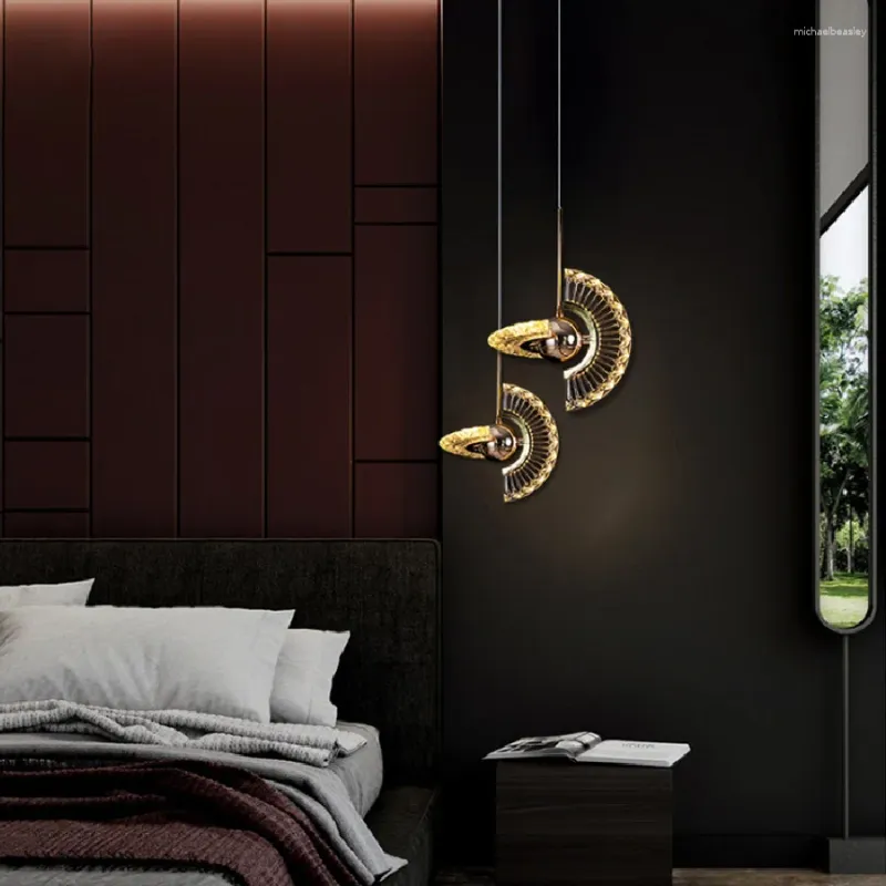 Lampy wiszące nowoczesne minimalistyczne lampy sypialni len led lampa sypialnia lampa lampa salon bar do salonu wystrój oświetlenia wiszące oświetlenie