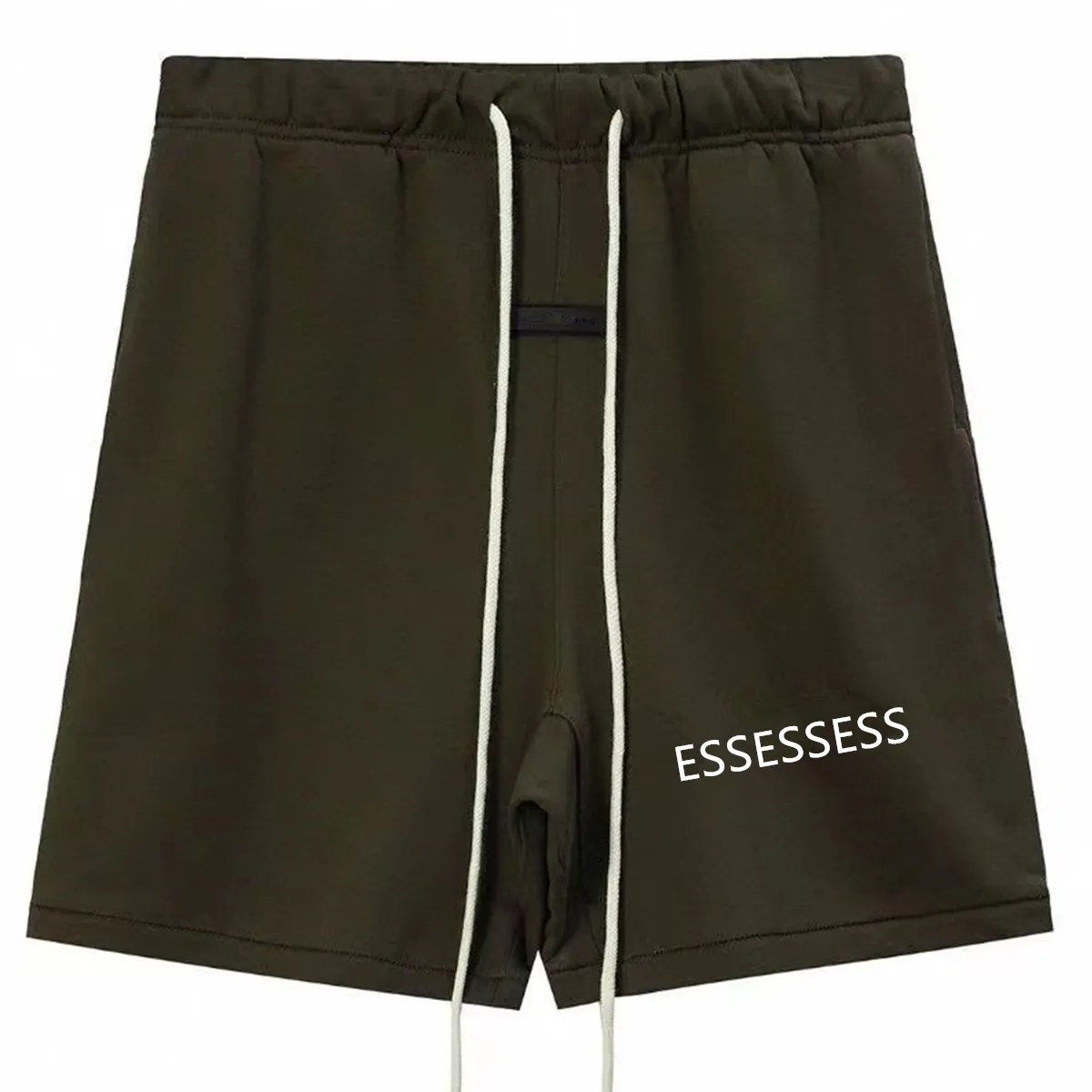 essentialsshorts Herren-Jogginghose, modische Marken-Herren-Shorts, reflektierender Buchstabe, Streetwear, Hip-Hop-Baumwoll-Shorts, Sport, tiefschwarzes Outfit, Shorts, Designer-Jogginghose