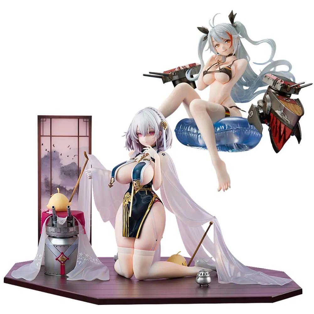 Anime manga azur lane hms sirius prins eugen mnf jean bart anime girl pvc action figur leksak spel staty vuxen samlarobjekt modell docka