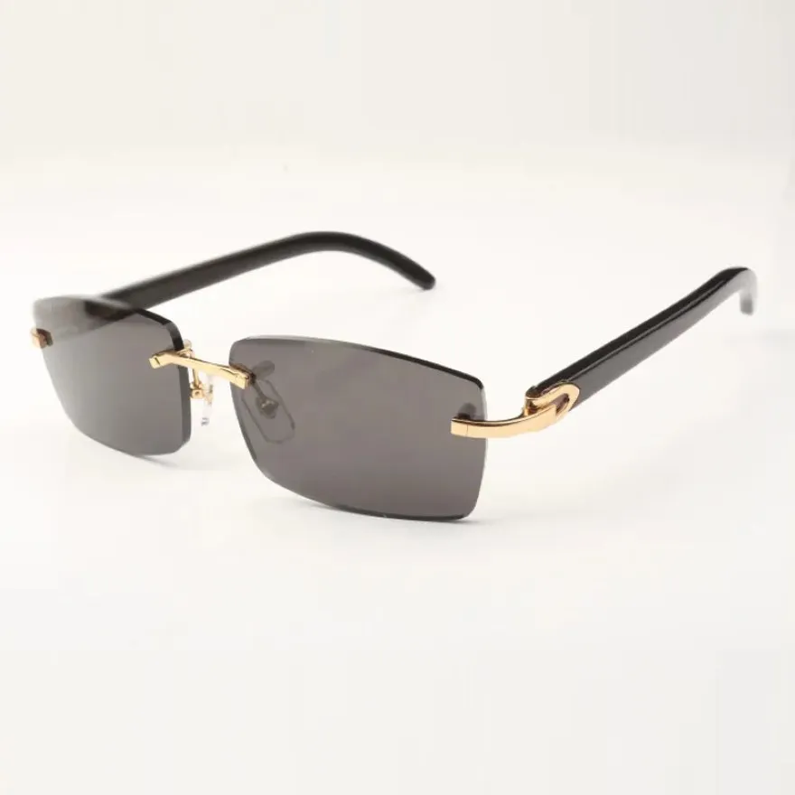 Die Buffs-Sonnenbrille 3524012 verfügt über neue flache C-Hardware mit rein schwarzen Büffelhornbeinen247I