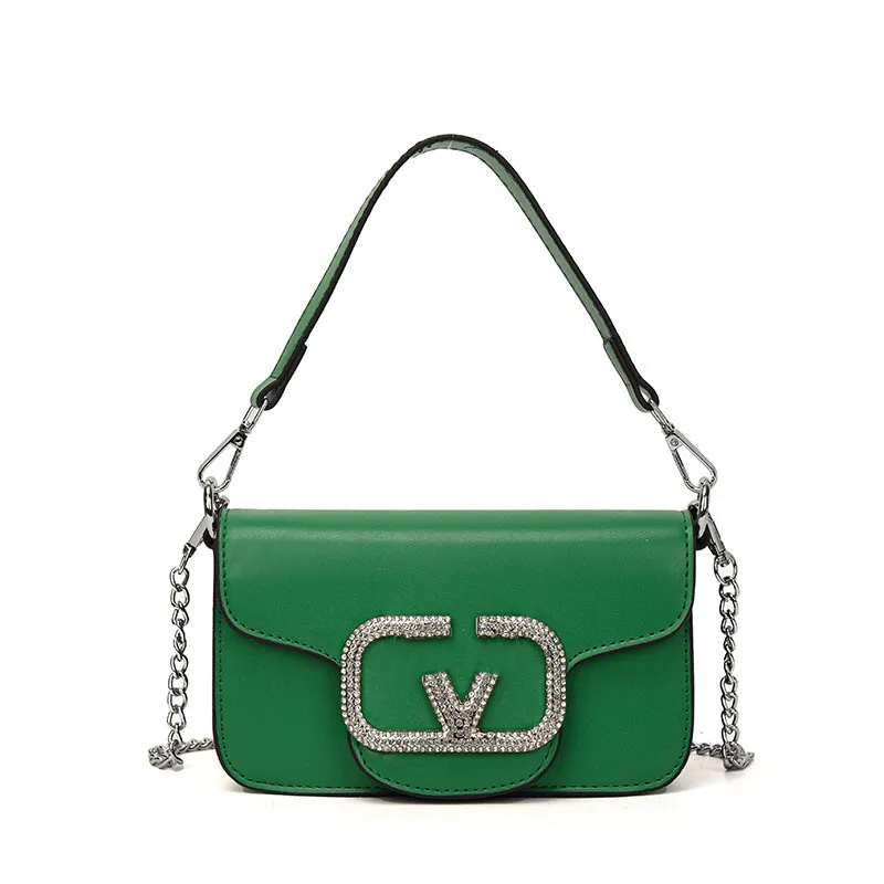 Zielone torby wieczorowe mody kobiet torebka flip pu miękka skórzana designerka messenger czysty zielony niebieski biały damski plecak monety na jedno ramię 20 cm