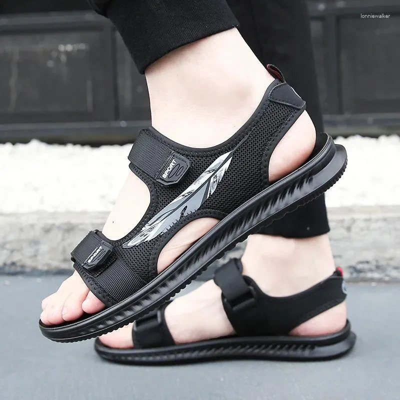 Sandalen Outdoor Men's Sports Beach 2024 Summer Open Toe Non-Slip Platform Casual For Men Fashion Male Flat Shoes