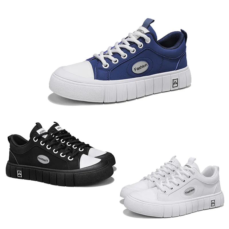 Hommes chaussures de course confort plat solide noir bleu blanc chaussures hommes formateurs sport baskets taille 40-44 GAI