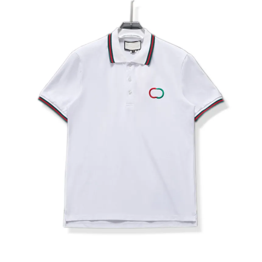 Mens Polo Fashion haftowana designerska koszulka polo bawełna High Street Men Casual T Shirt Luxury Casual Ubrania Asian Size M-3xl