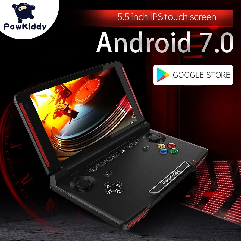 Jogadores Powkiddy X18 Andriod Handheld Game Console 5.5 polegadas 1280 * 720 Tela MTK 8163 Quad Core 2G RAM 32G ROM Video Player Player