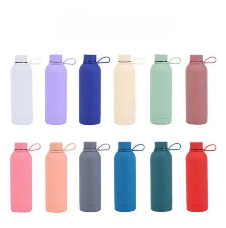 500 ml NOUVEAU 304 en acier inoxydable petite bouche de sport extérieur voiture d'isolation portable tasse d'eau froide fond