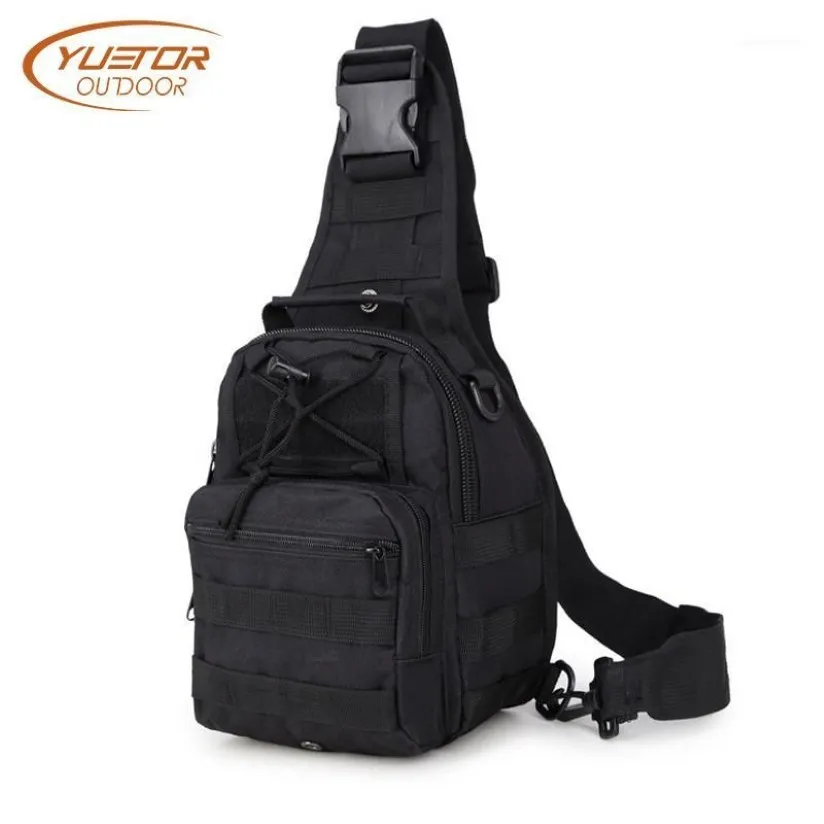 Yuetor Outdoor 600D Tactical Shoulder Bag Waterproof Single Shoulder Camping Travel Trekking vandring ryggsäck för Men1231D