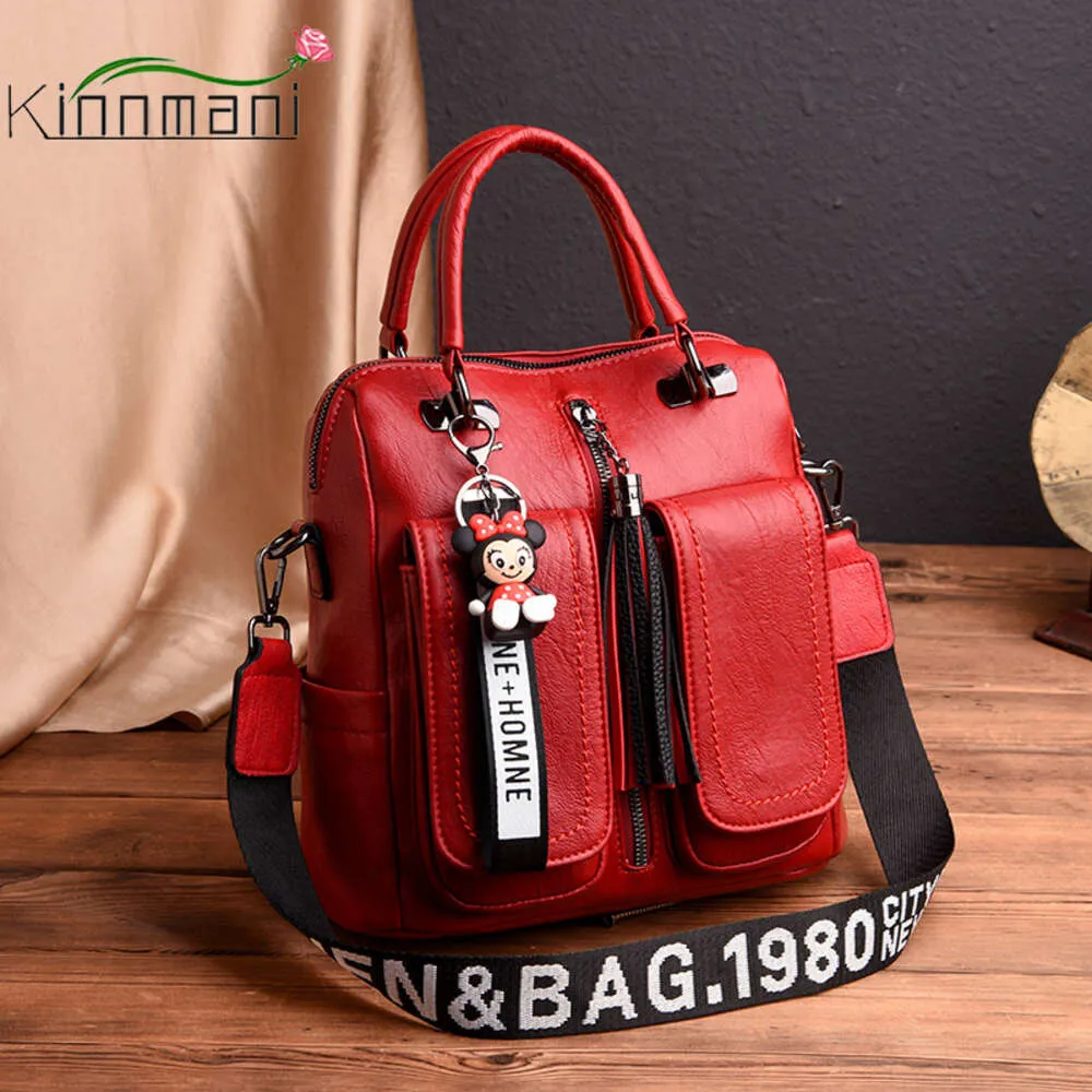 New Fashion Multi Back Style Ladies Handbags High Quality Women Shoulder Bags Large Capacity School Bags Teens And Girls 2021