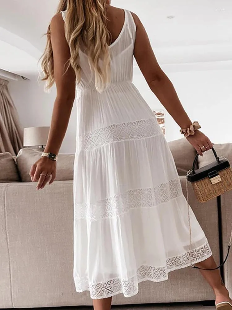 Women White Off Shoulder High Waist Lace Dresses Women White Off Shoulder High Waist Lace Dresses