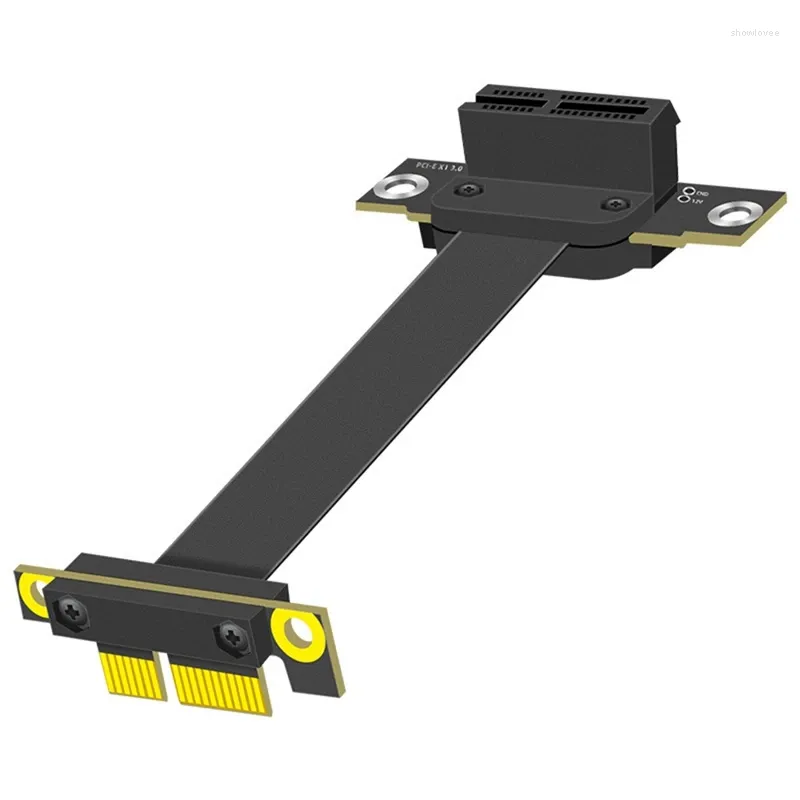 Cavi per computer Cavo di prolunga PCIE 1X 90 gradi PCI-Express 3.0 maschio a femmina Riser PCI-E Extender Adattatore 10 cm Accessori