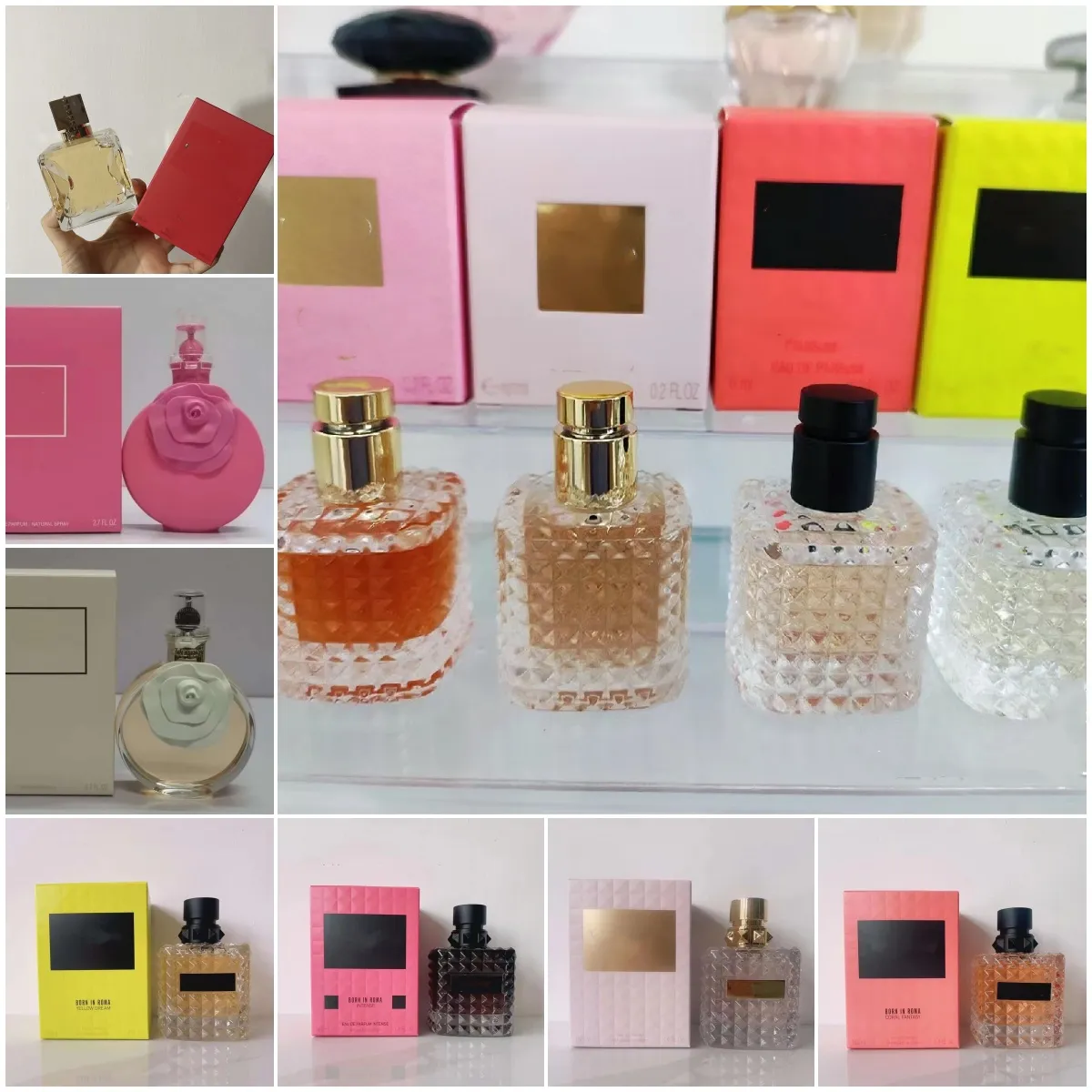 Mode parfym tre färg doft för kvinnor 100 ml parfymuppsättningar