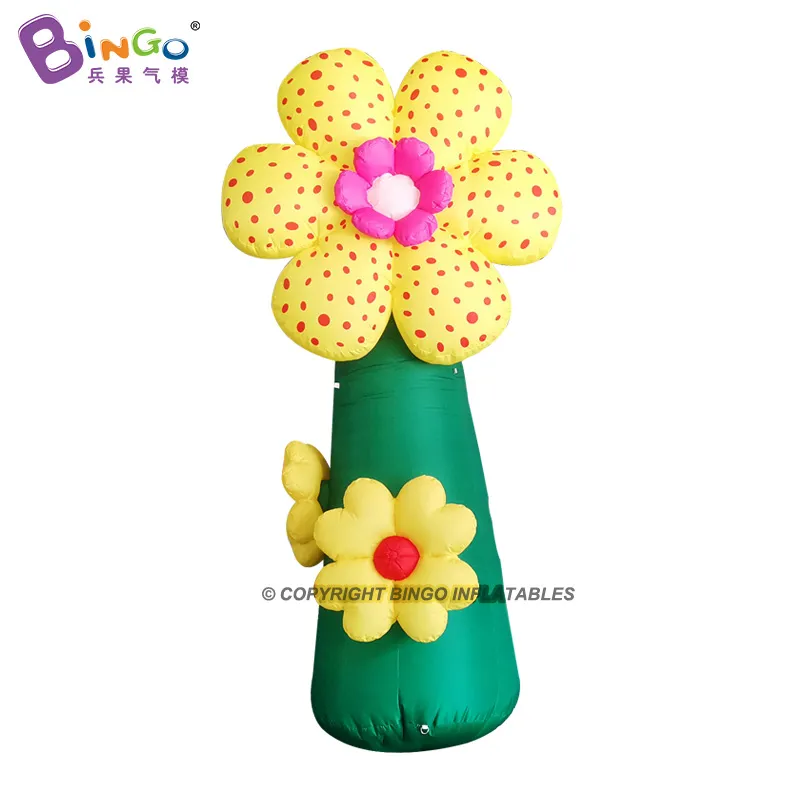 wholesale Personnalisé 6mH (20ft) publicité gonflable dessin animé fleurs modèle air soufflé plantes artificielles ballons pour événement de fête décoration extérieure jouets sports