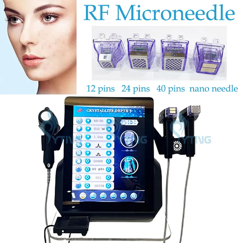 Morpheus8 Microneedling con macchina frazionaria RF a radiofrequenza con lifting facciale per il trattamento delle cicatrici dell'acne con martello freddo