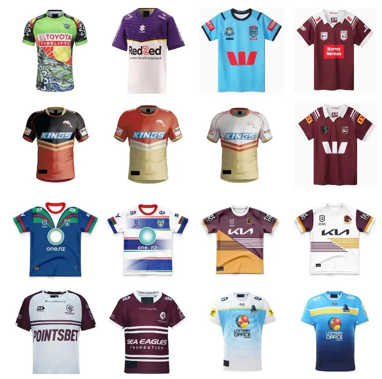 2024 Penrith Panthers Broncos Rabbit 23 24 Titans Dolphins Sea Eagles Storm Brisbane Roosters Home Away Kids Rugby Jerseys Stirts