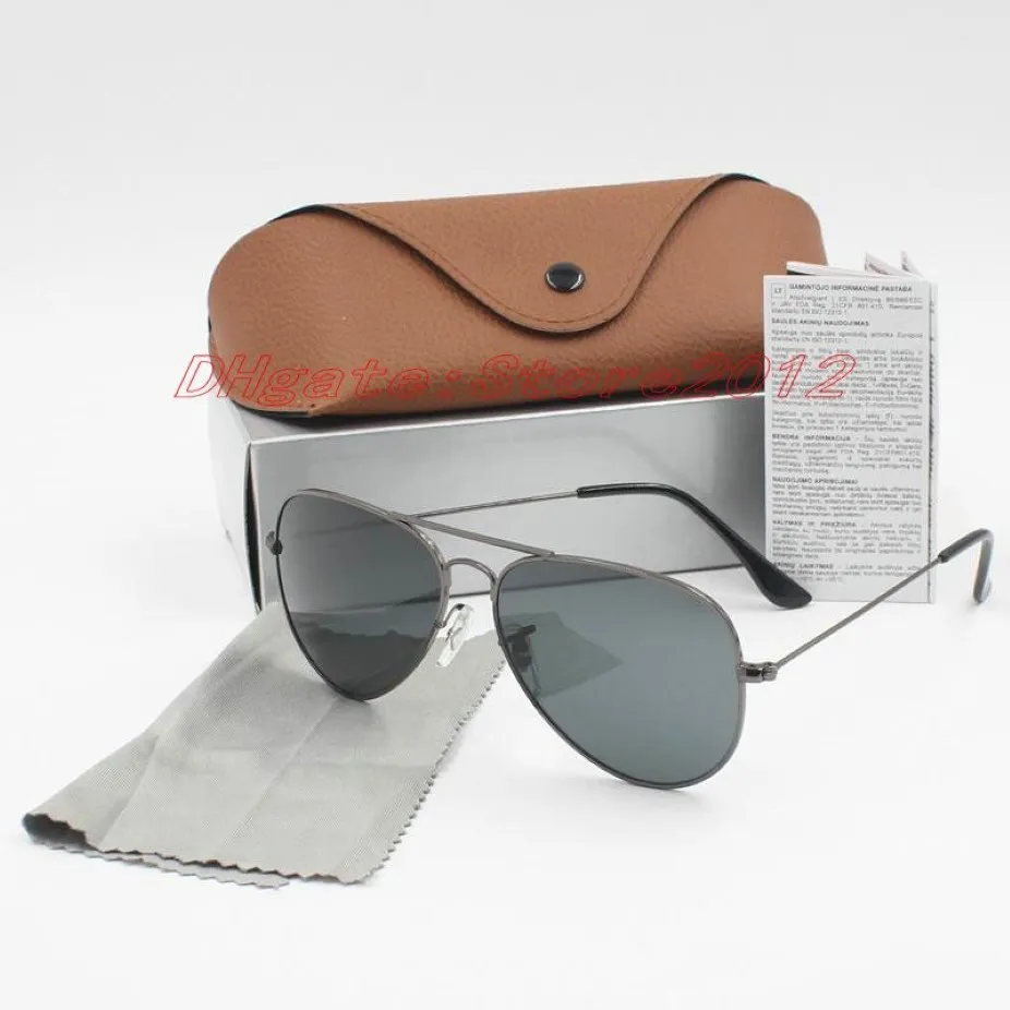 Selll fashion 10 шт., дизайнерские солнцезащитные очки-пилоты для мужчин и женщин, солнцезащитные очки для отдыхающих, очки 58 мм 62 мм, стеклянные линзы с Br199R