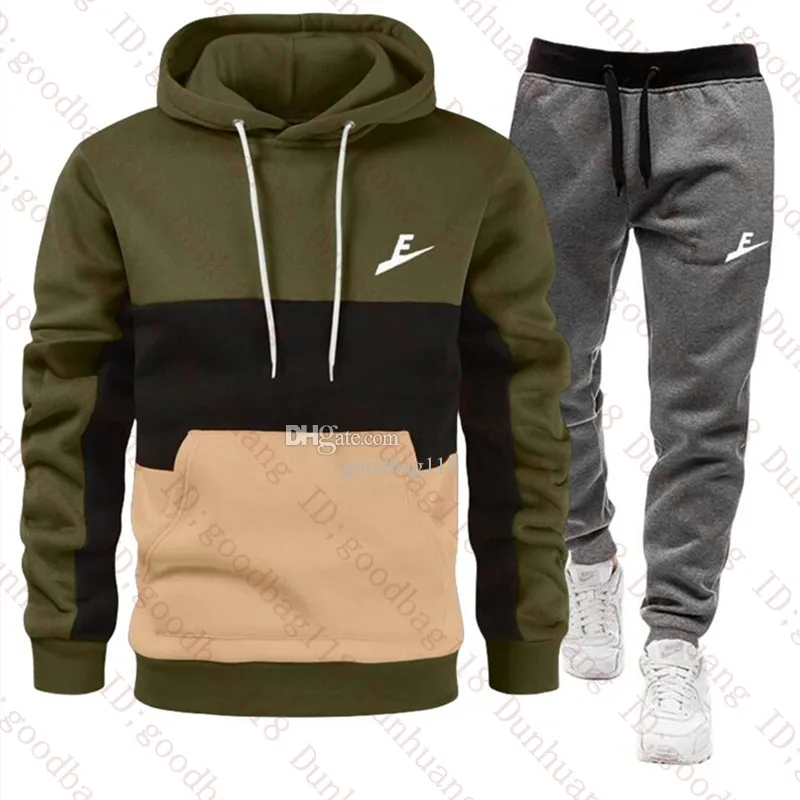 Brand Tracksuit Men's Sweatsuit Sets 2 Piece Spring Autumn Pullover Sport Jacket Track Suit Pants Youth Movements Men Women Jogging Suit Sportswear