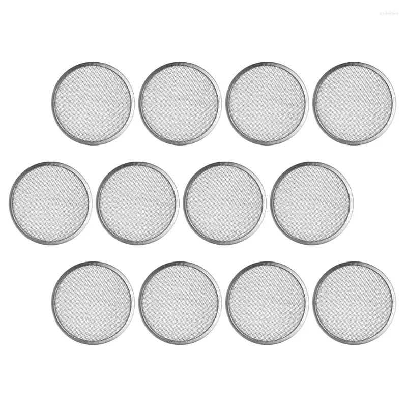 Dinnerware 12 Pcs Stainless Steel Sprout Cover Mason Jar Sprouting Cap Mesh Can Versatile Lid Filter Strainer Household Caps Portable