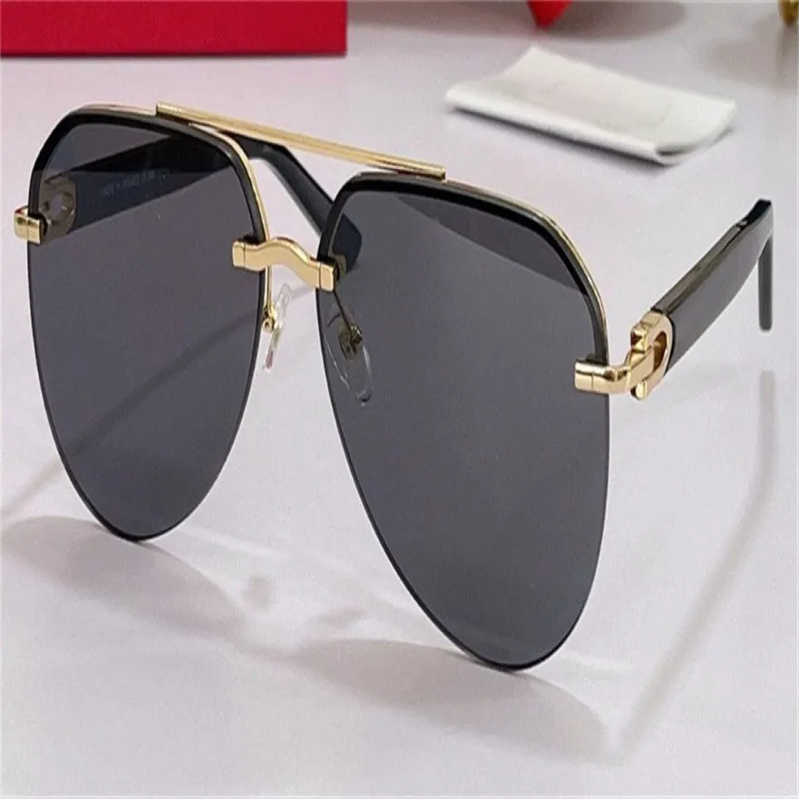 Säljer modedesign Solglasögon 0275S Pilot Rimless Frame Utsökt modellering Klassisk enkel och generös stil UV400 -skydd 2806