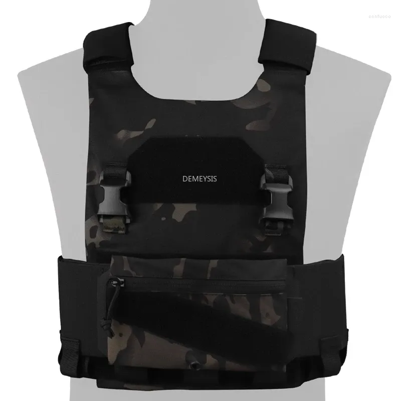Hunting Jackets Plate Carrier Vest With Pouch Bag Quick Release Tactical Combat Shooting Sports Waistcoat Paintball Vests