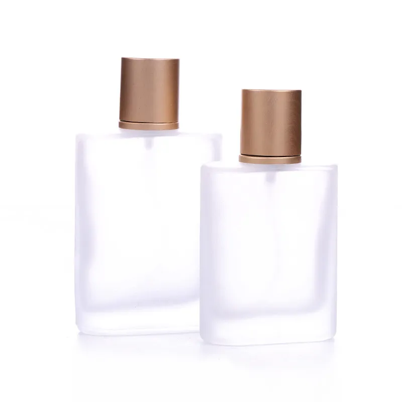 Clear Frosted Glass Spray Bottle Refillable Parfym Atomizer Fine Mist Spray Cosmetic Container
