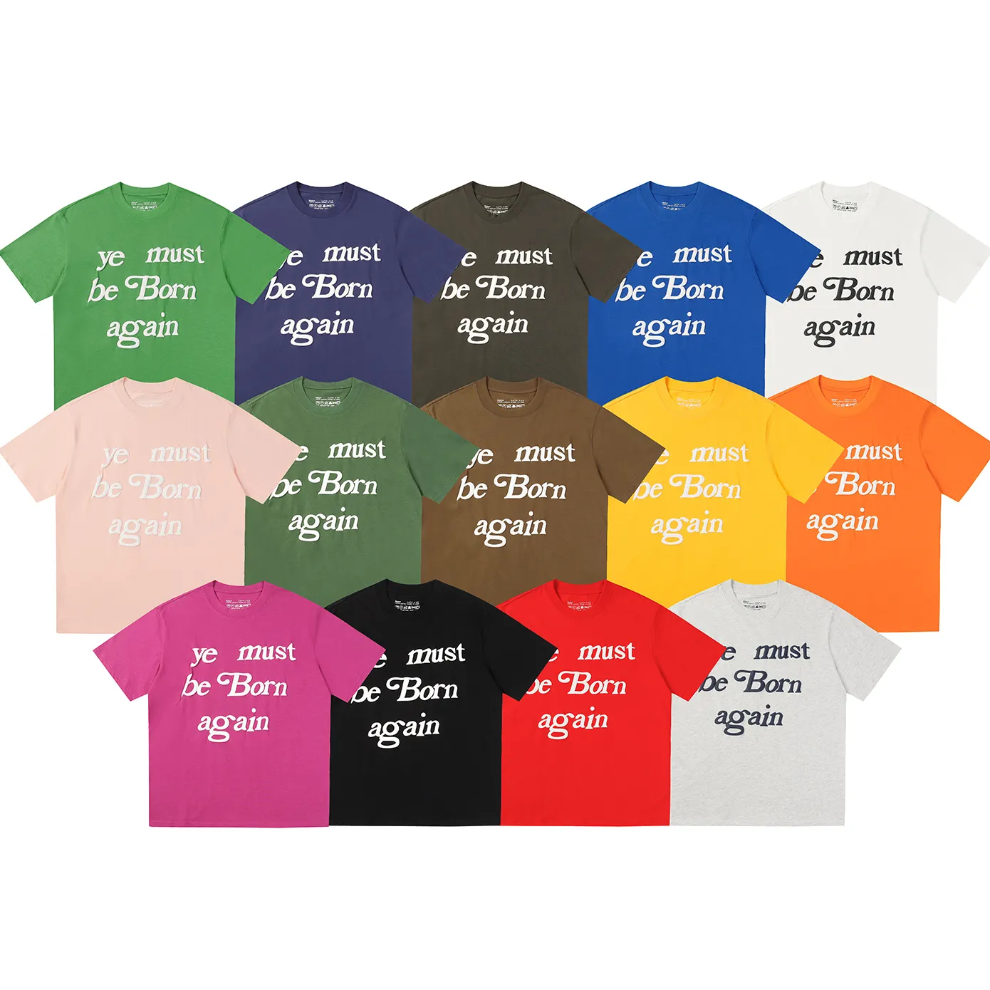 Nieuwe CPFM gij moet wedergeboren zijn T-shirt Mannen Vrouwen Topkwaliteit Street View Printing Shirts T-shirt